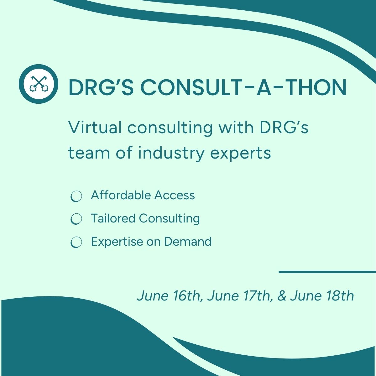 2025 DRG Consult-a-thon