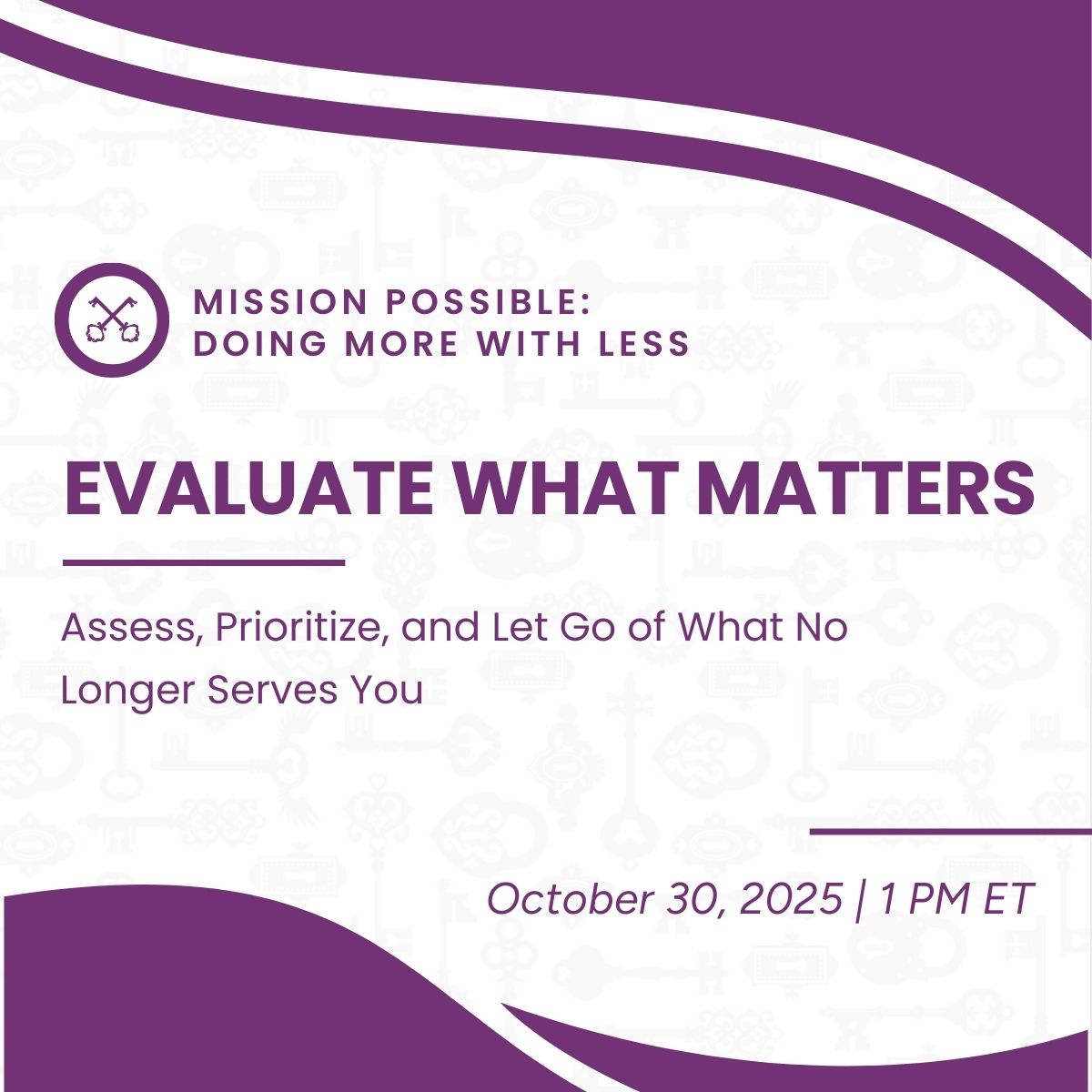 Evaluate What Matters