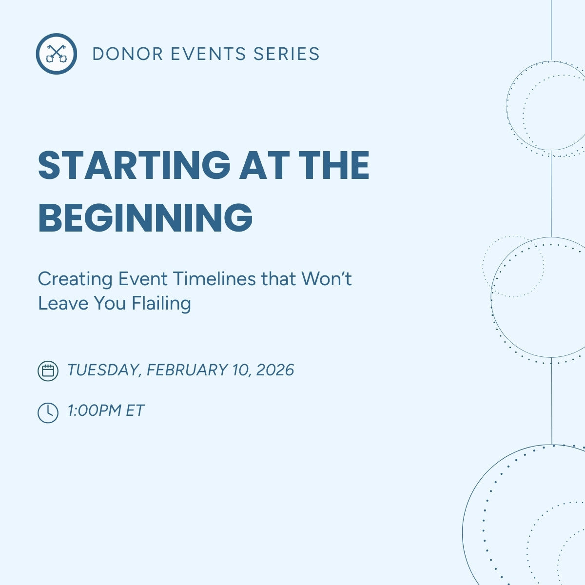 Starting at the Beginning: Creating Event Timelines that Won’t Leave You Flailing