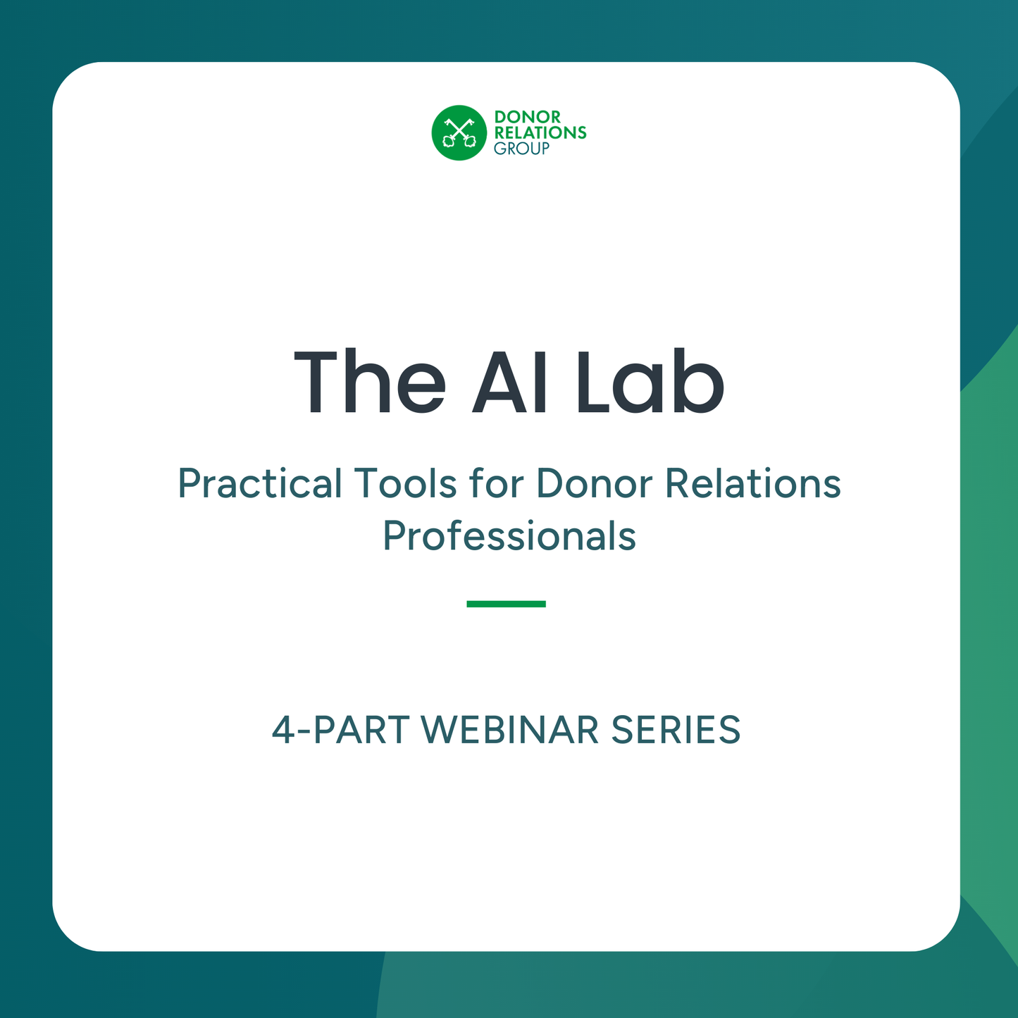 The AI Lab: Practical Tools for Donor Relations Professionals