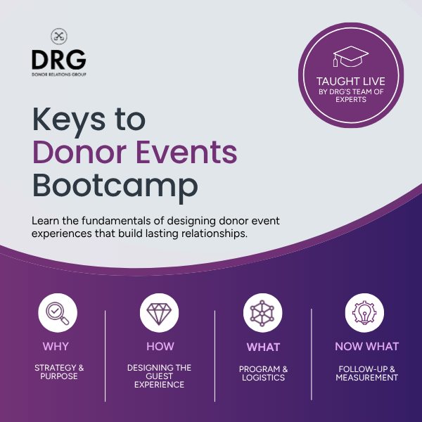 DRG's Keys to Donor Events Bootcamp