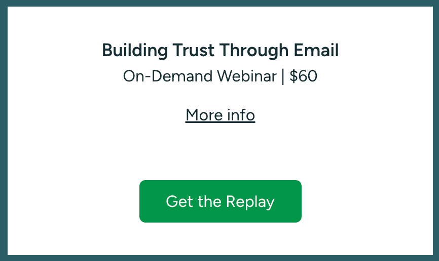Building Trust Through Email
