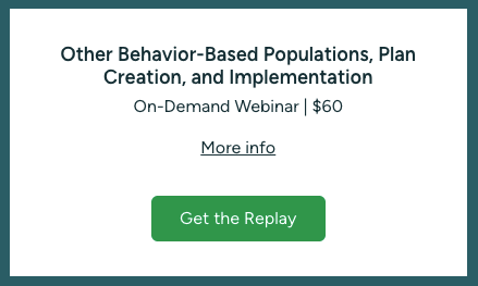 Behavior-Based Donor Relations - Webinar 4: Other Populations, Plan Creation, and Implementation