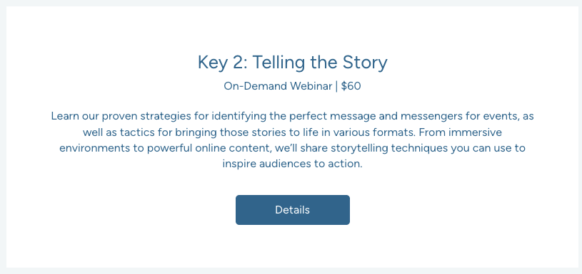Session 2: Telling the Story