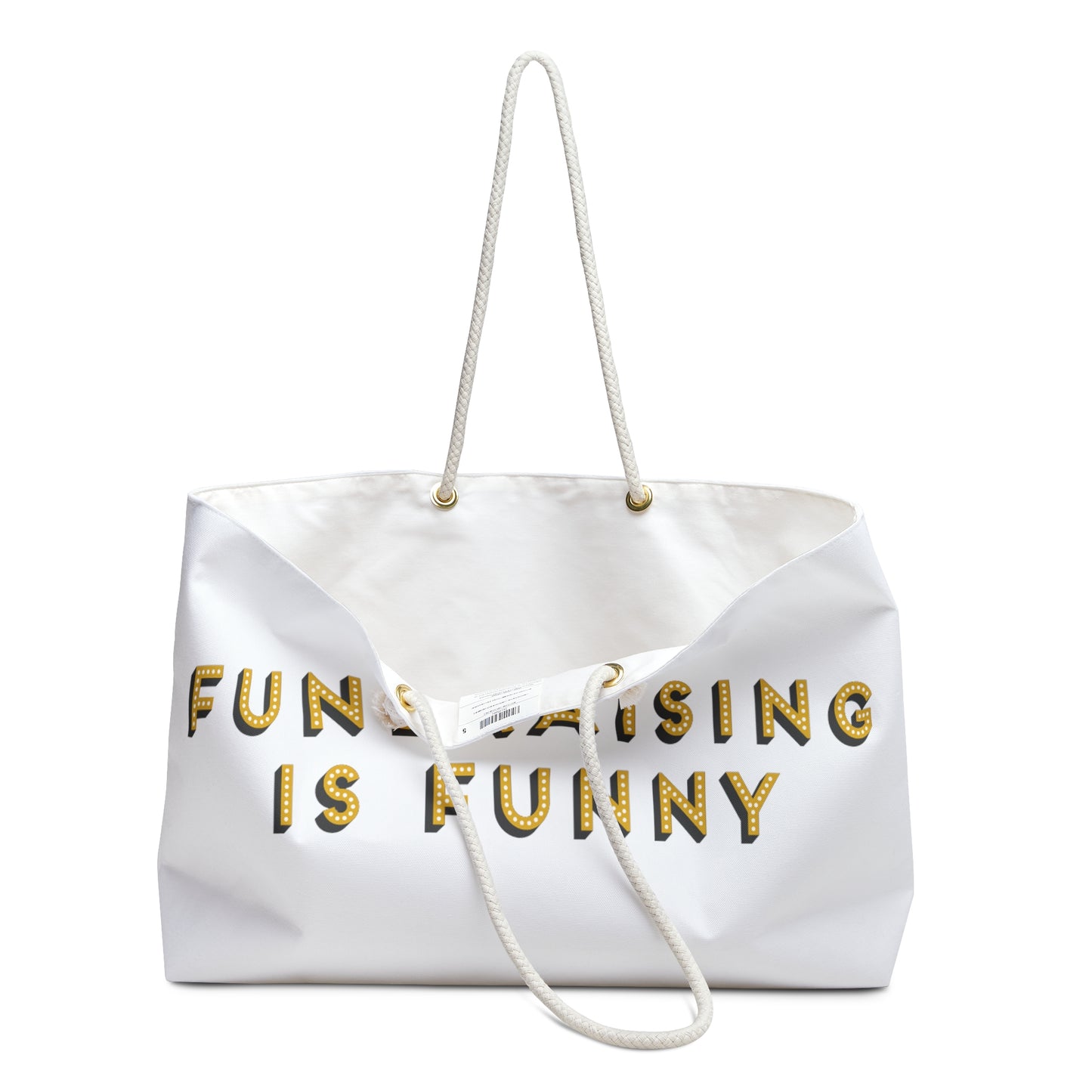 "Fundraising is funny" Weekender Bag