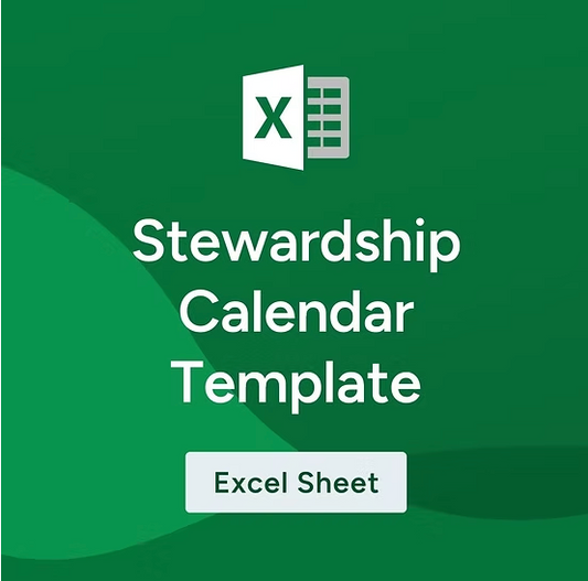 Stewardship Calendar Template