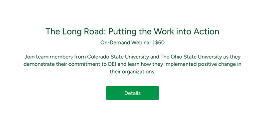 The Long Road: Putting the Work into Action