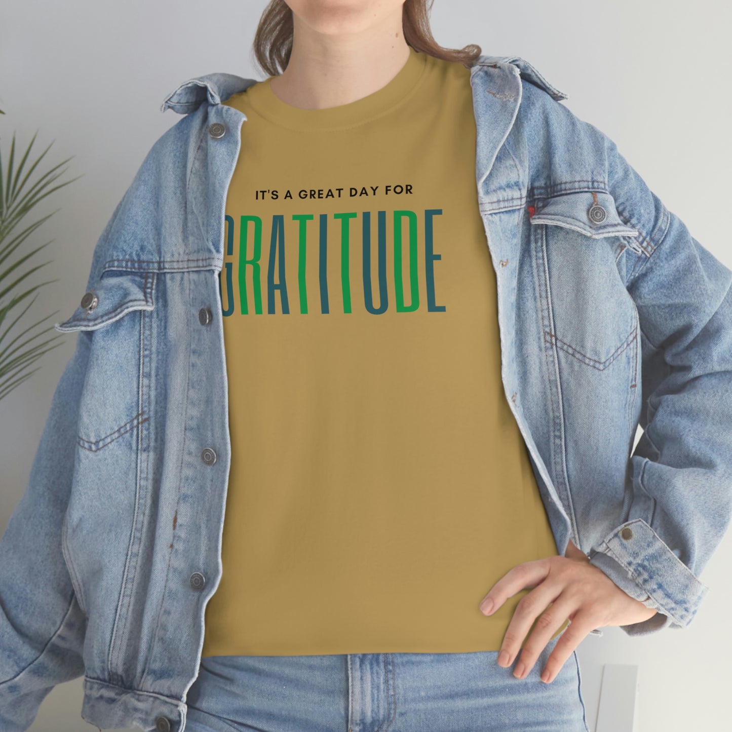 "Great Day for Gratitude" Cotton Tee