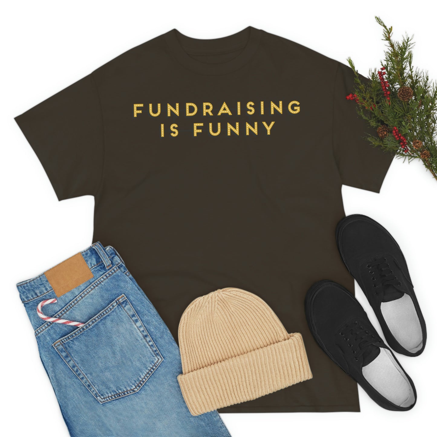 Unisex "Fundraising is Funny" Cotton Tee - Plus Sizes