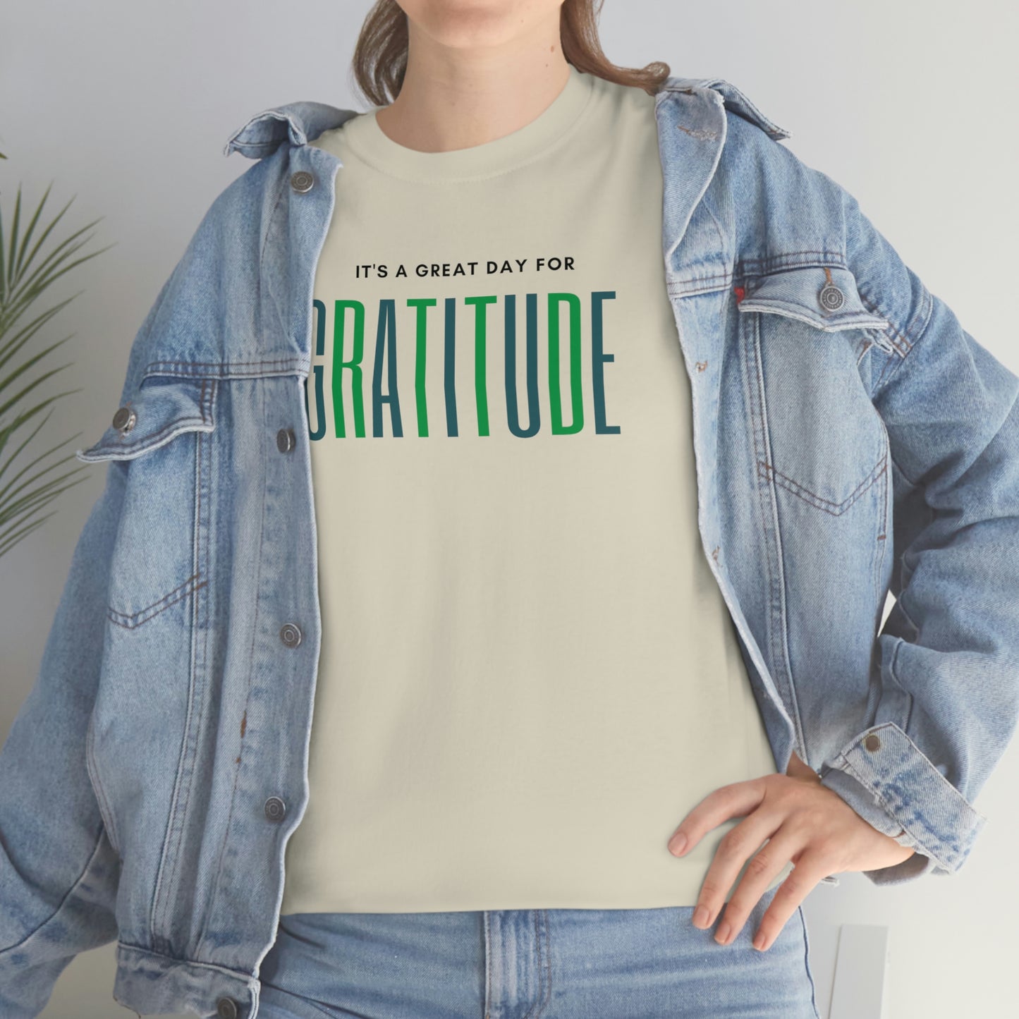 "Great Day for Gratitude" Cotton Tee