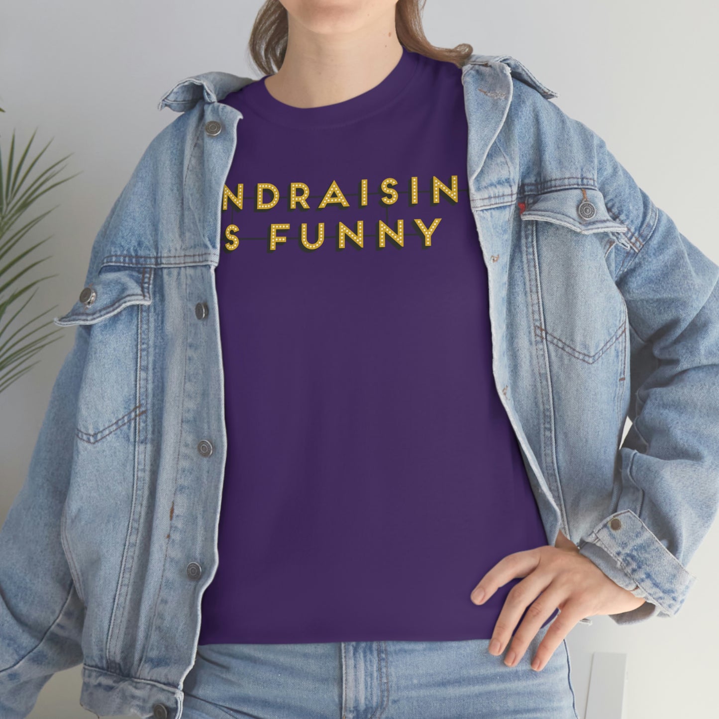 Unisex "Fundraising is Funny" Cotton Tee - Plus Sizes