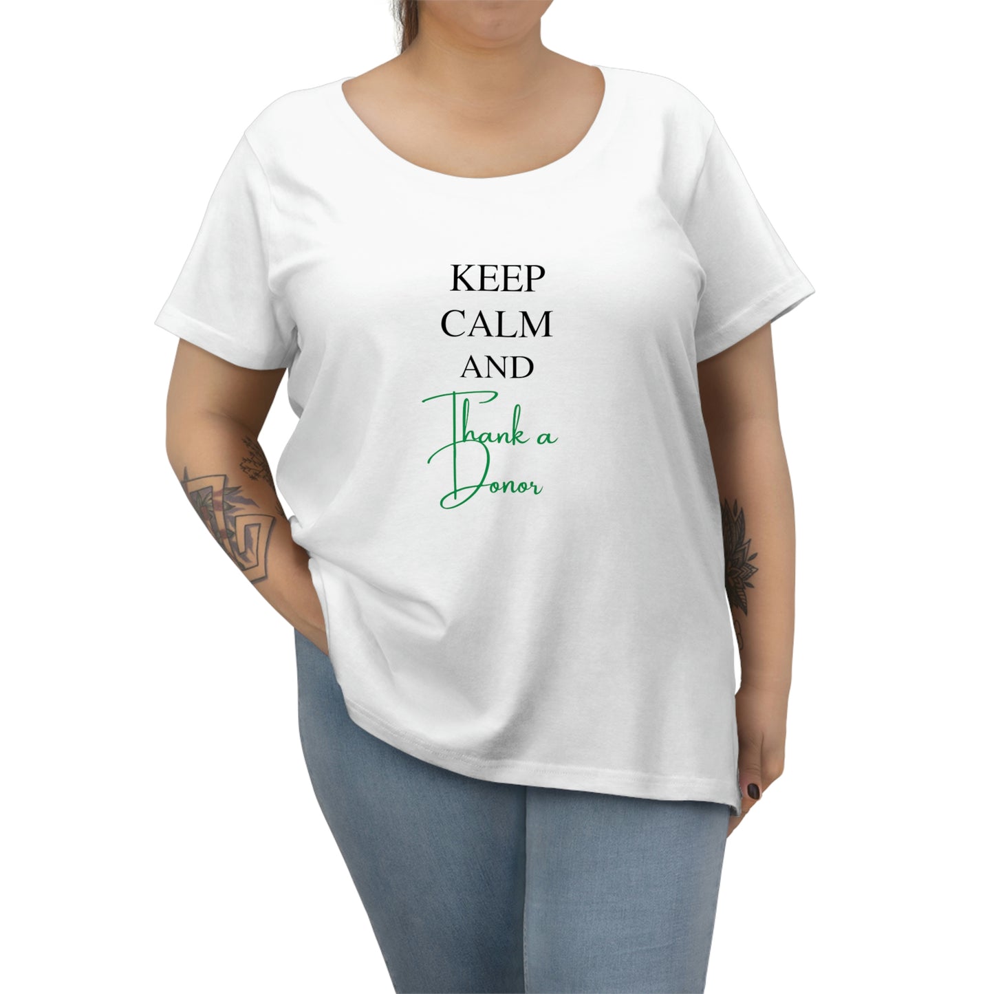 "Keep Calm" Women's Curvy Tee