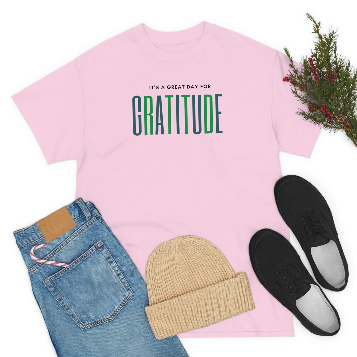 "Great Day for Gratitude" Cotton Tee