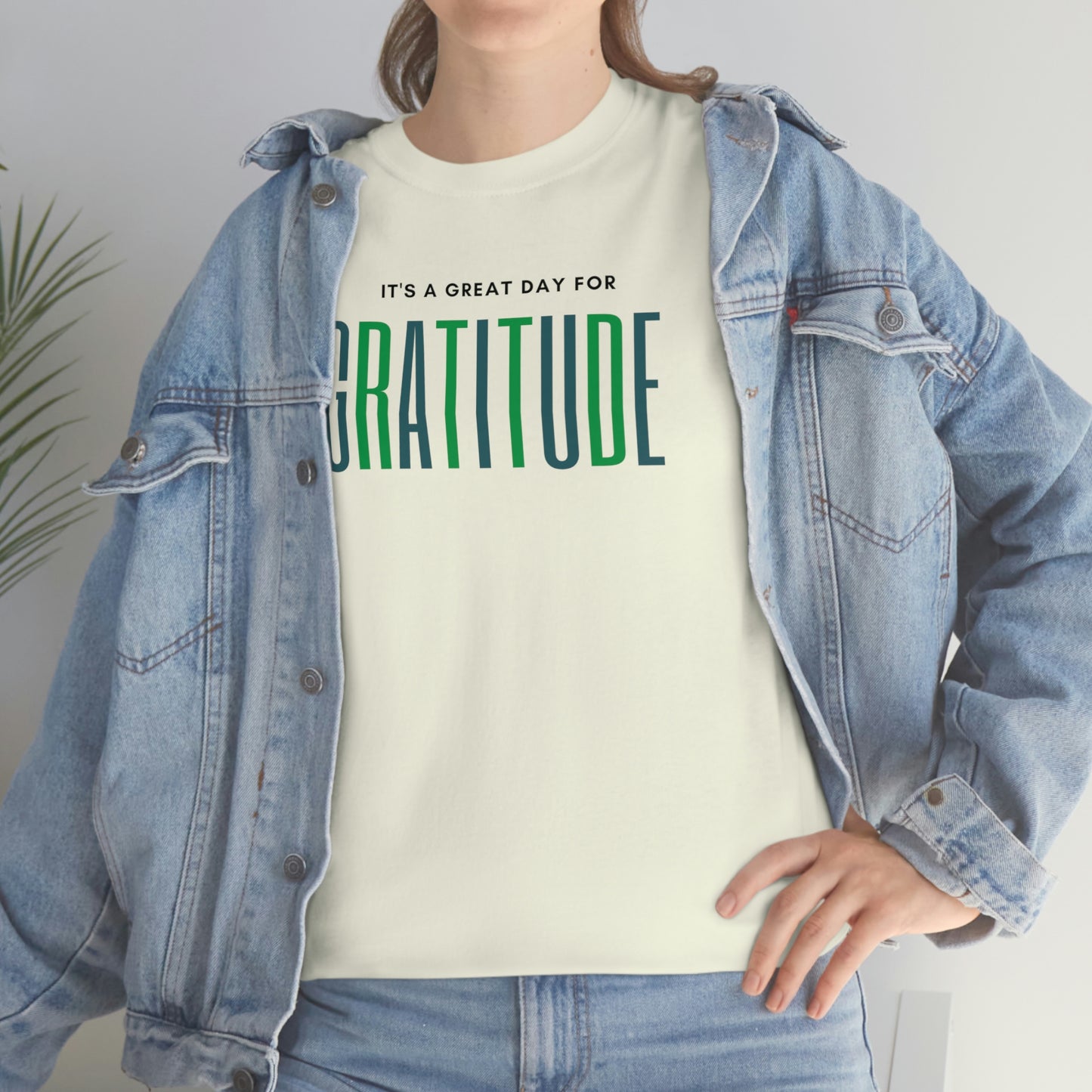 "Great Day for Gratitude" Cotton Tee