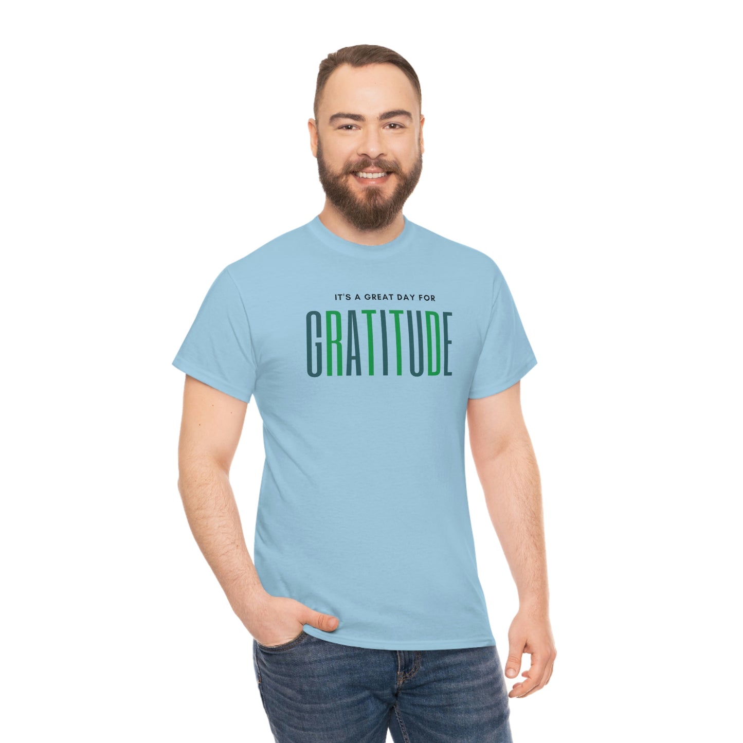 "Great Day for Gratitude" Cotton Tee