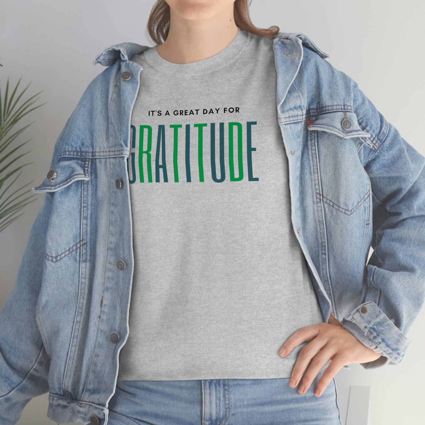 "Great Day for Gratitude" Cotton Tee