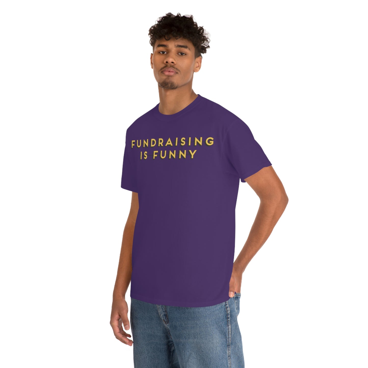 Unisex "Fundraising is Funny" Cotton Tee - Plus Sizes