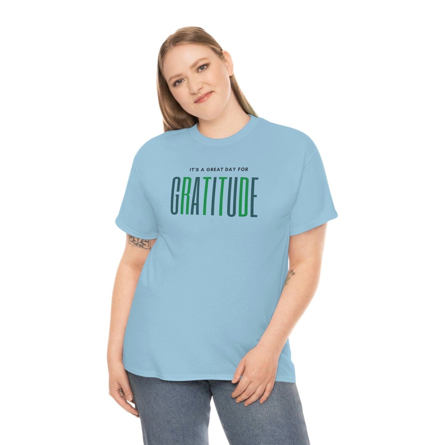 "Great Day for Gratitude" Cotton Tee