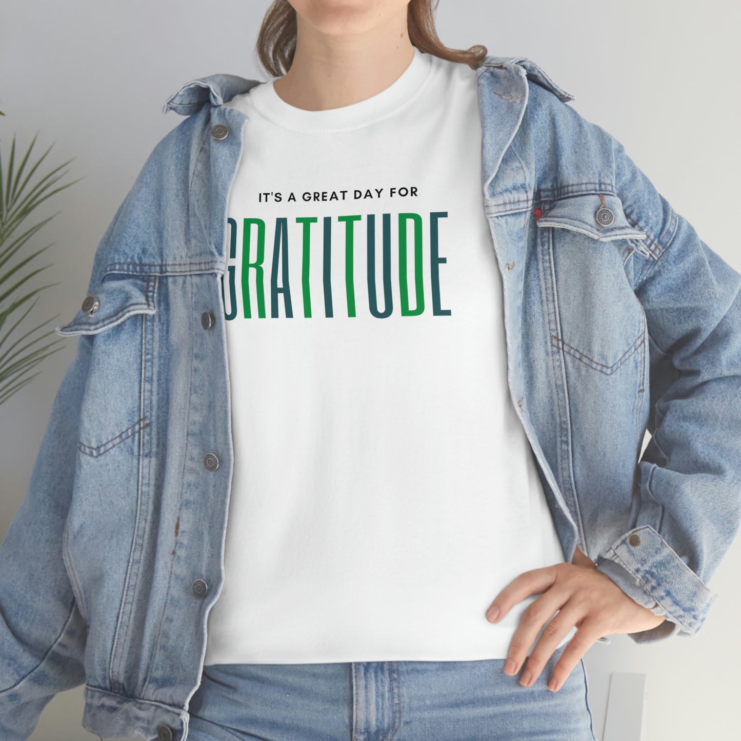 "Great Day for Gratitude" Cotton Tee