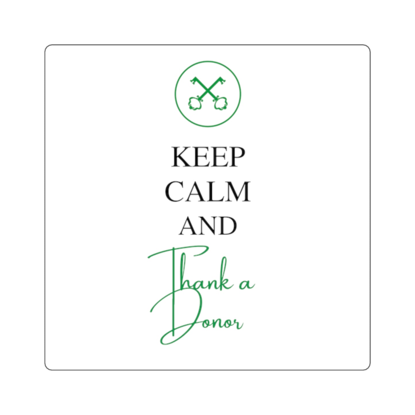 "Keep calm" Square Stickers