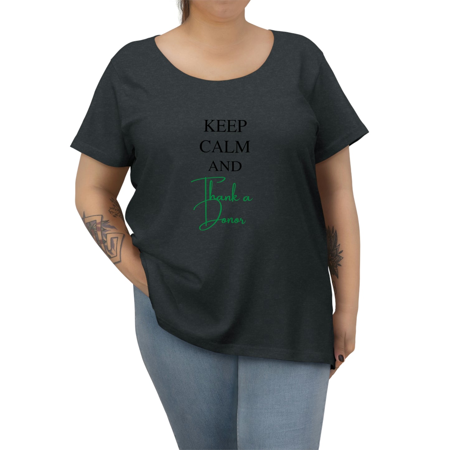 "Keep Calm" Women's Curvy Tee