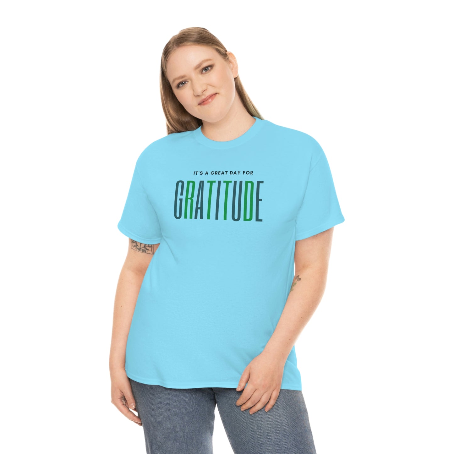 "Great Day for Gratitude" Cotton Tee