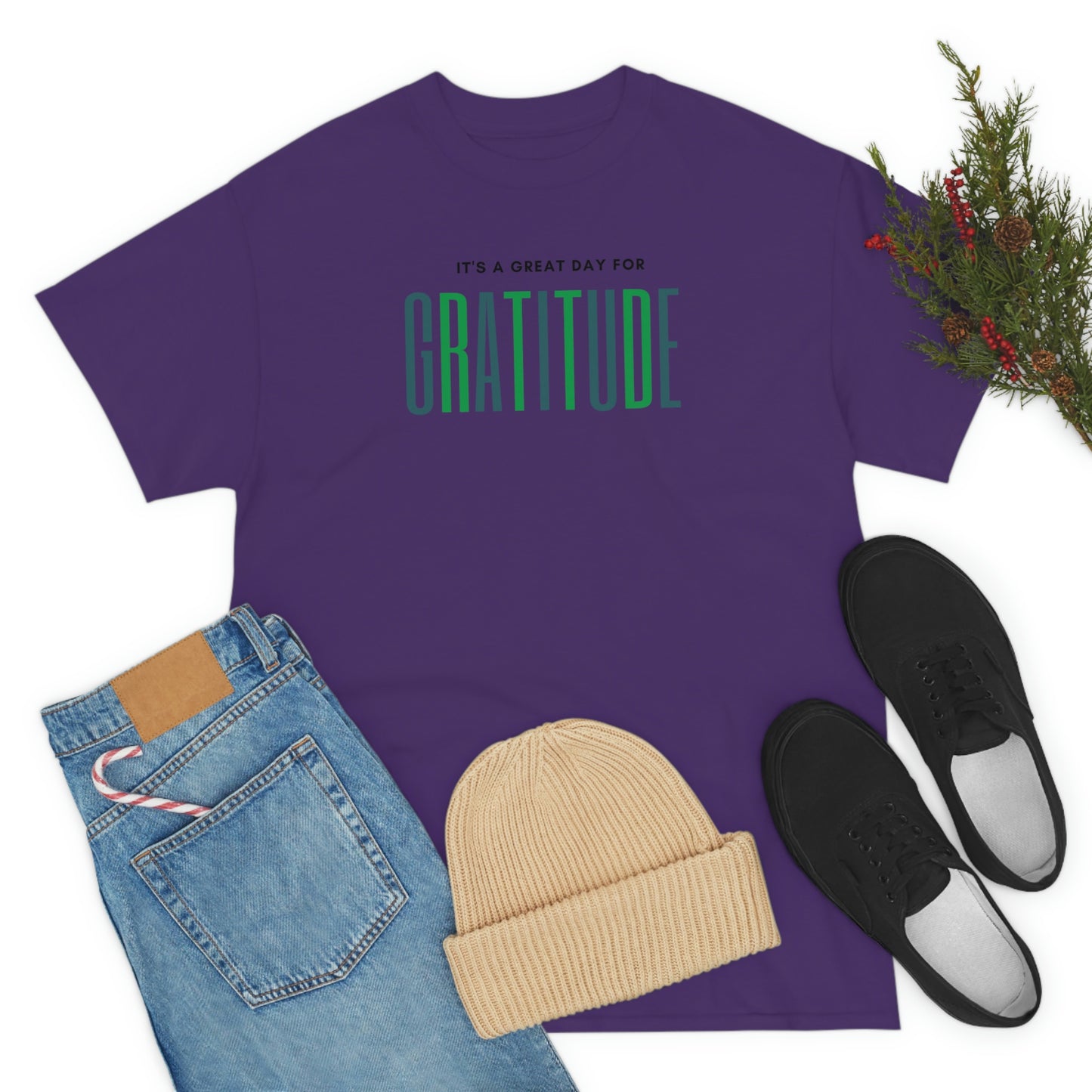 "Great Day for Gratitude" Cotton Tee