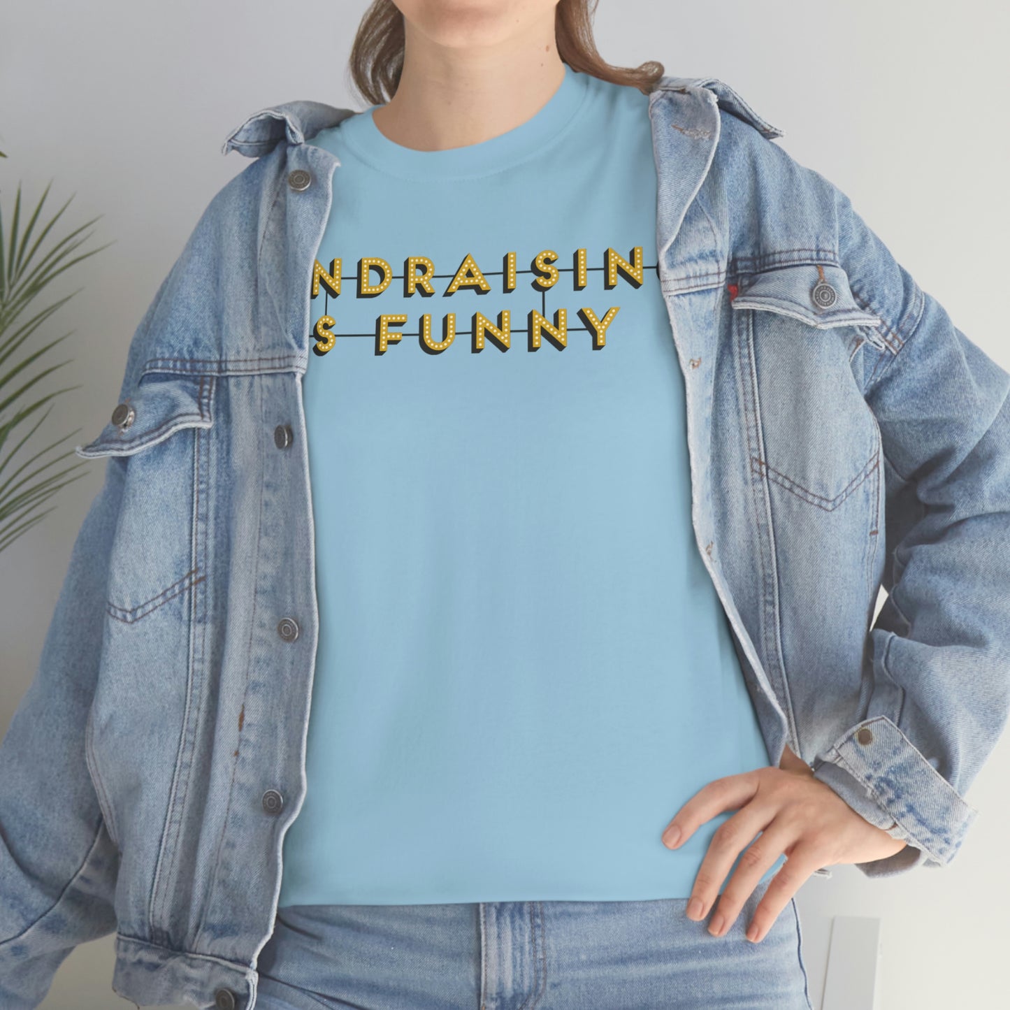 Unisex "Fundraising is Funny" Cotton Tee - Plus Sizes