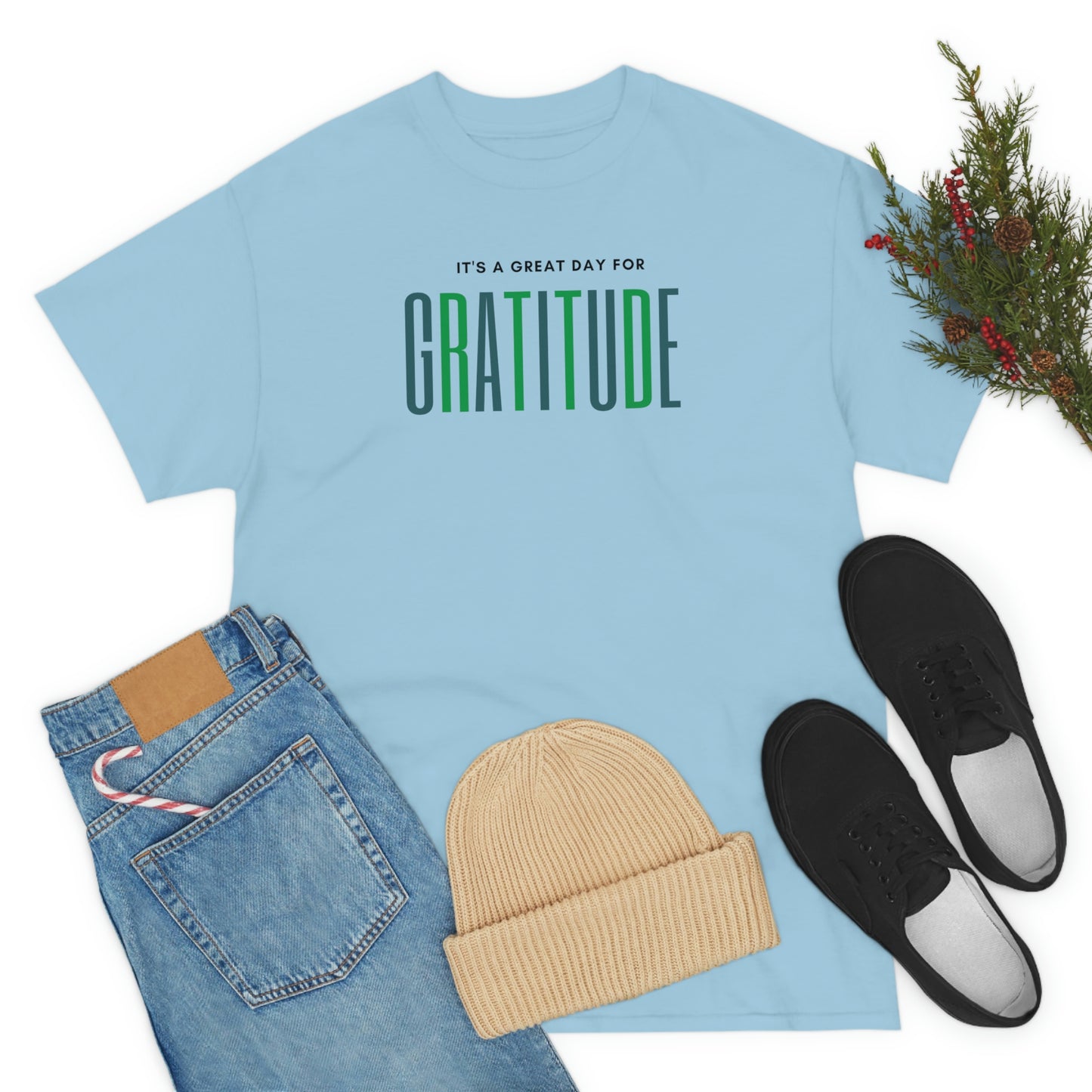 "Great Day for Gratitude" Cotton Tee