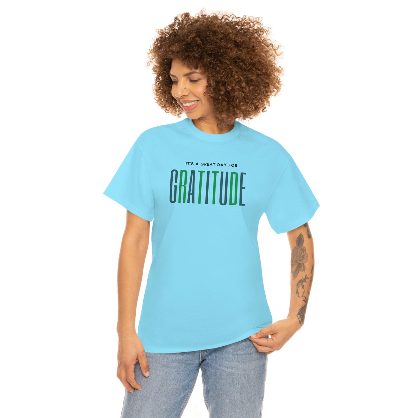 "Great Day for Gratitude" Cotton Tee