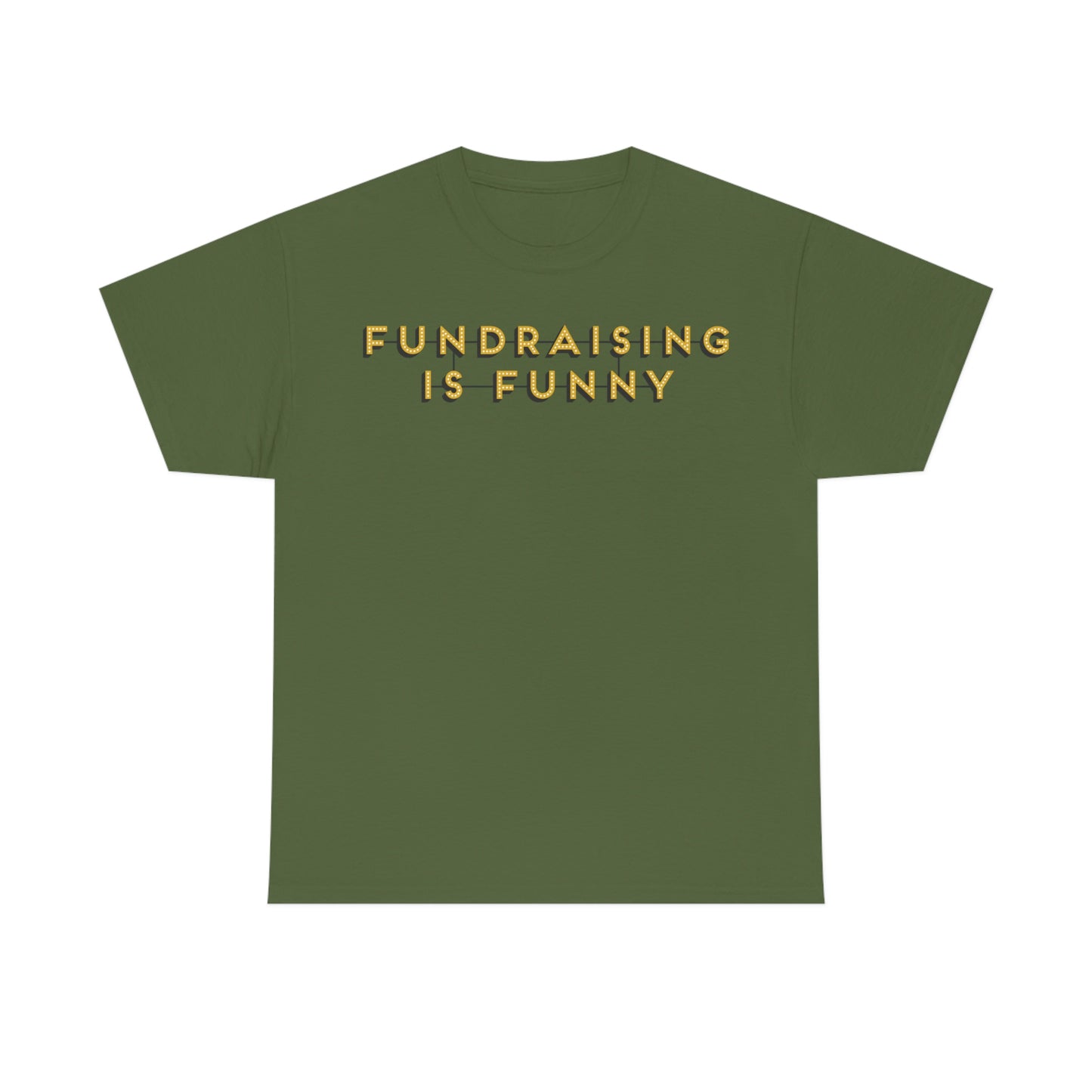 Unisex "Fundraising is Funny" Cotton Tee - Plus Sizes