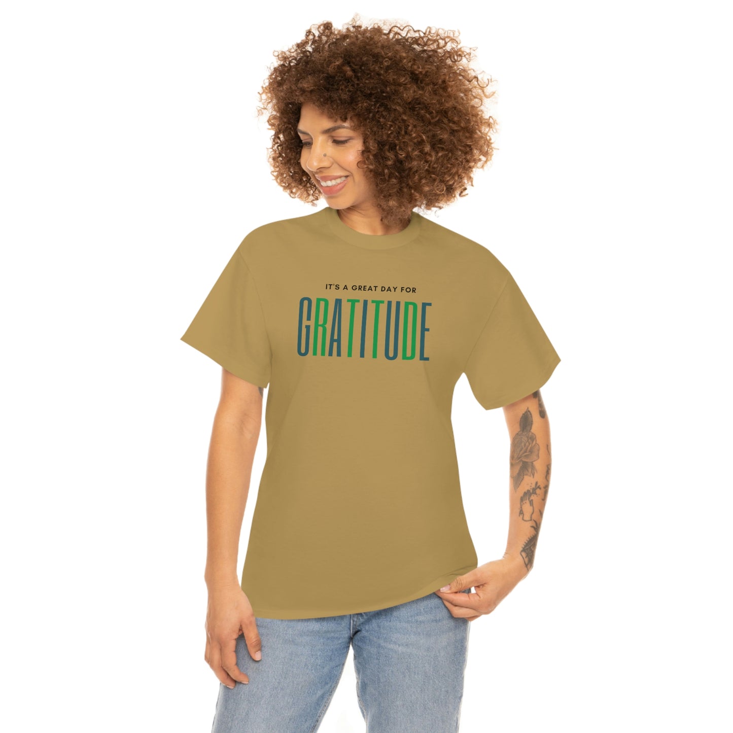 "Great Day for Gratitude" Cotton Tee