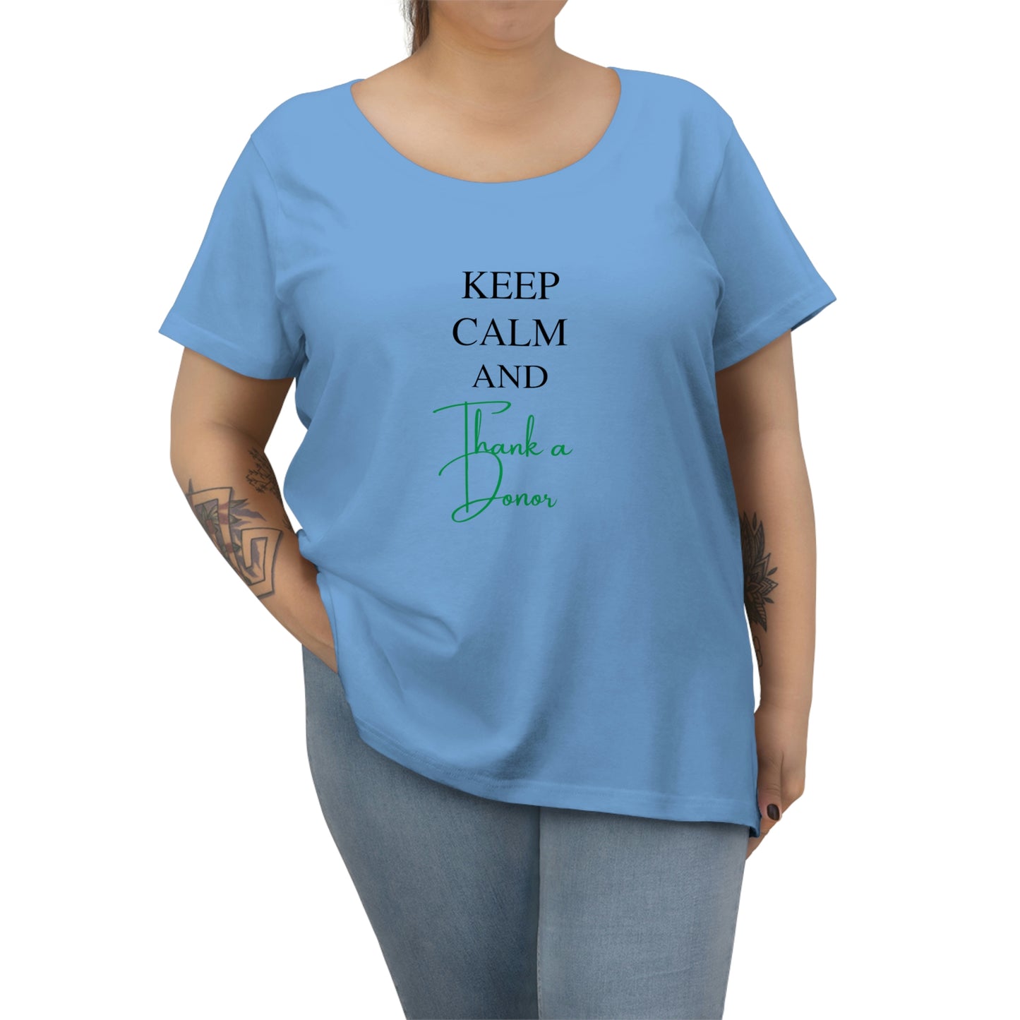 "Keep Calm" Women's Curvy Tee