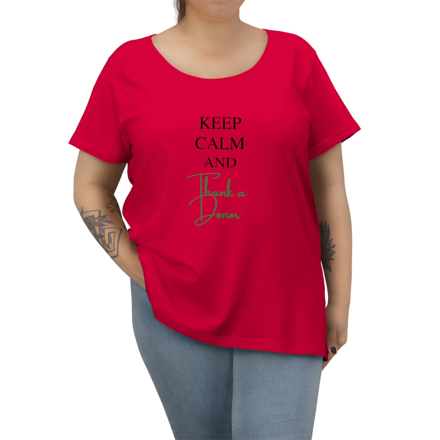 "Keep Calm" Women's Curvy Tee