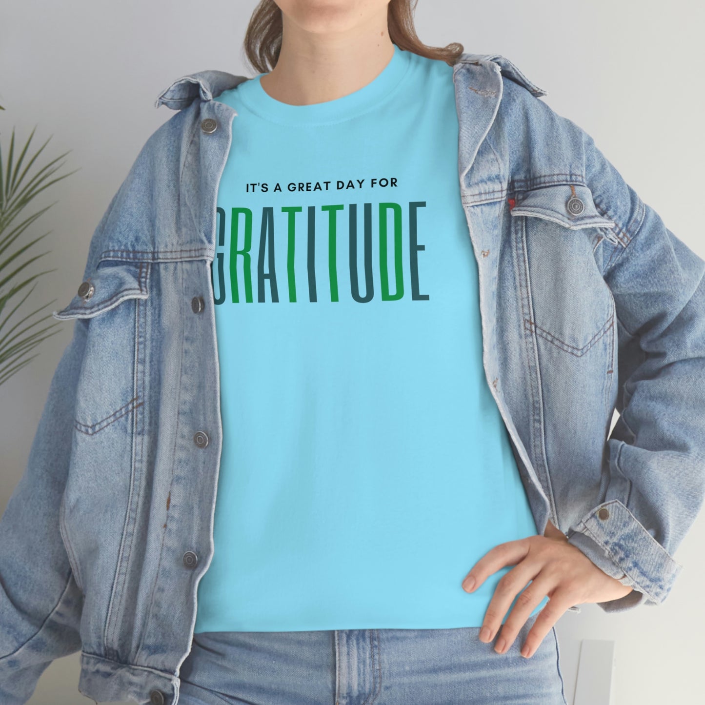 "Great Day for Gratitude" Cotton Tee