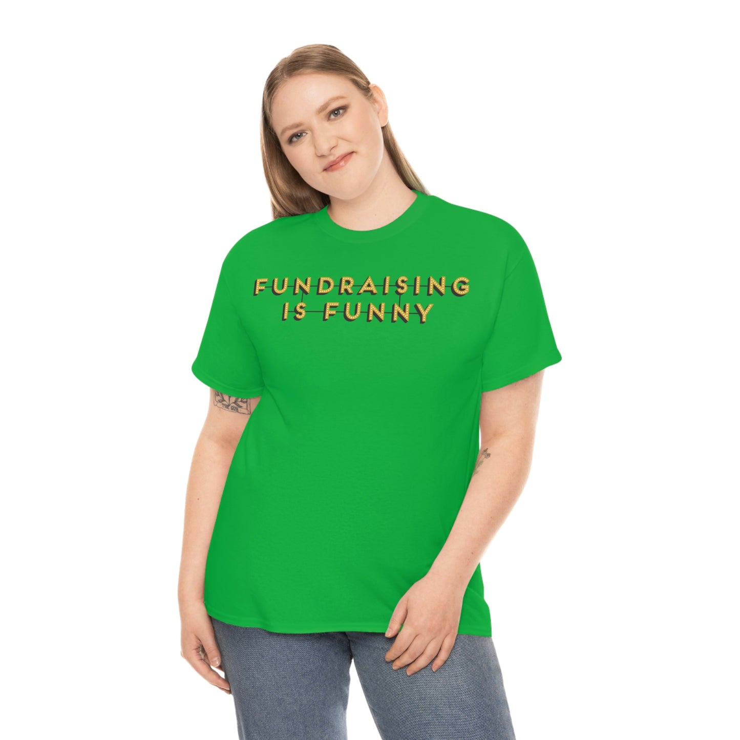 Unisex "Fundraising is Funny" Cotton Tee - Plus Sizes